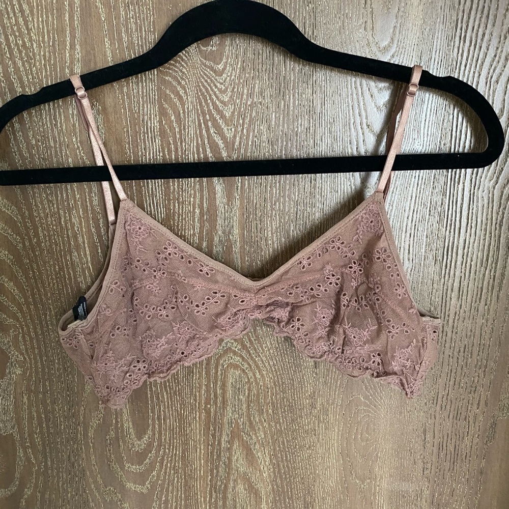 UO Out From Under Floral Embroidered Bralette